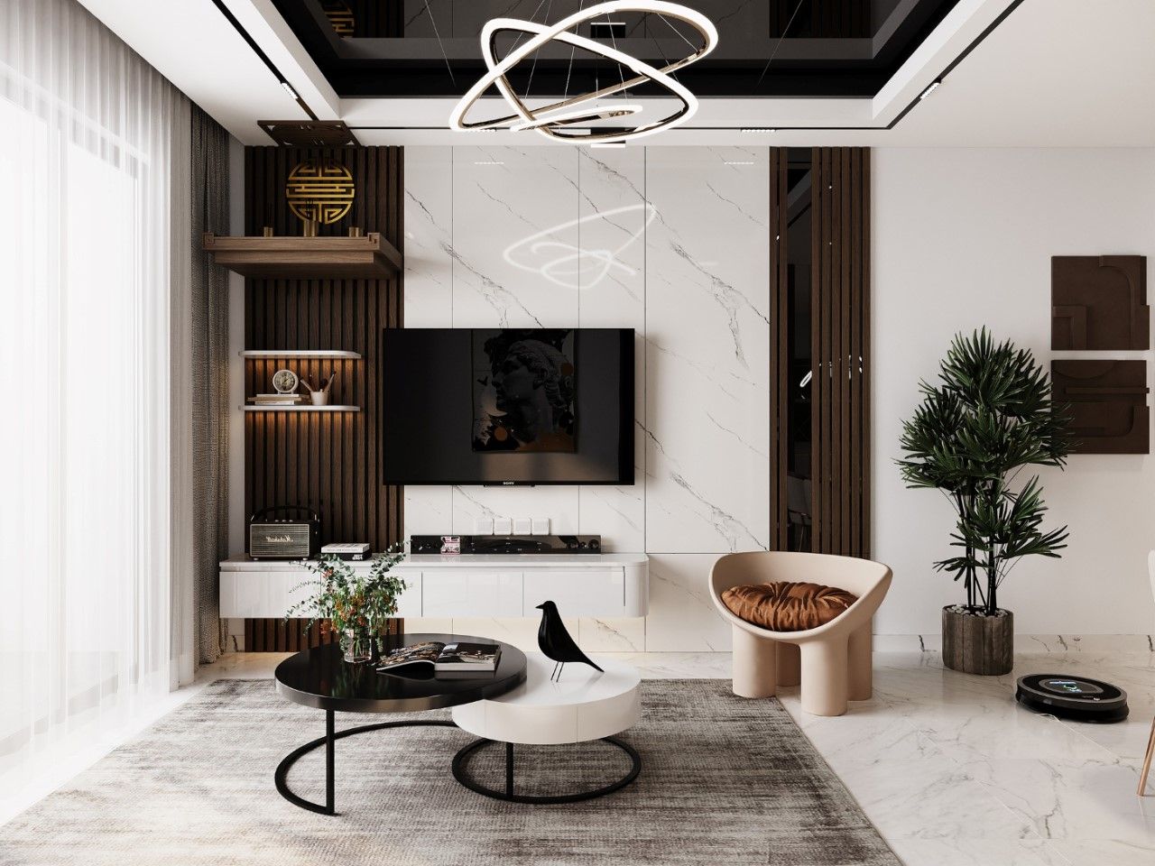 thiết kế nội thất phòng khách