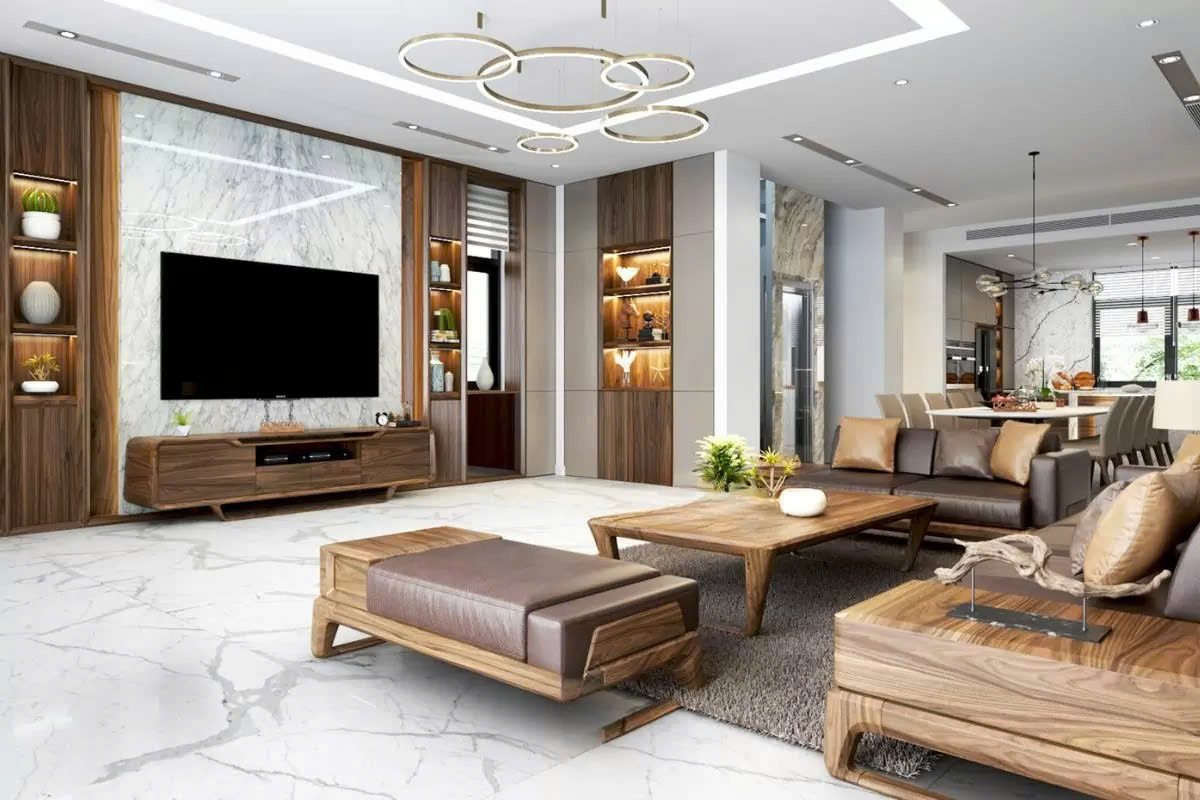 thiết kế nội thất phòng khách