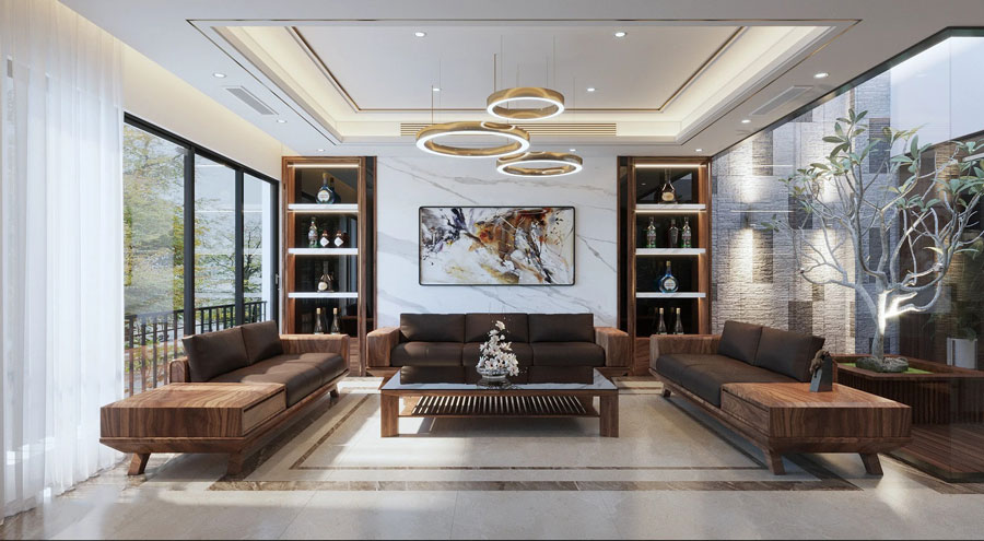 thiết kế nội thất phòng khách